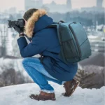 PULUZ Outdoor Portable Waterproof Scratch-proof Dual Shoulders Backpack Handheld PTZ Stabilizer Camera Bag with Rain Cover for Digital Camera, DJI Ronin-SC / Ronin-S (Blue) - Image 8