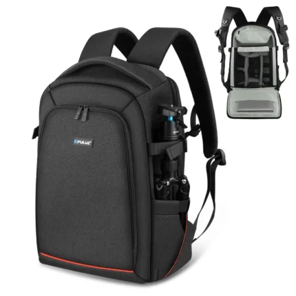 [RUS Warehouse] PULUZ Outdoor Portable Waterproof Scratch-proof Dual Shoulders Backpack Handheld PTZ Stabilizer Camera Bag with Rain Cover for Digital Camera, DJI Ronin-SC / Ronin-S(Black)