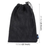 PULUZ Storage Bag with Stay Cord for GoPro, Insta360, DJI and Other Action Cameras Accessories(Black) - Image 3