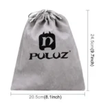PULUZ Storage Bag with Stay Cord for GoPro, Insta360, DJI and Other Action Cameras Accessories(Grey) - Image 3
