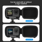 For DJI Osmo Action 5 Pro / 4 / 3 PULUZ Mini Body Bag Portable EVA Storage Bag (Black) - Image 8