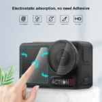 For DJI Osmo Action 5 Pro PULUZ 3-in-1 Lens Front and Back Screen Tempered Glass Explosion-proof Film (Transparent) - Image 4