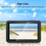 For DJI Osmo Action 5 Pro PULUZ 3-in-1 Lens Front and Back Screen Tempered Glass Explosion-proof Film (Transparent) - Image 6