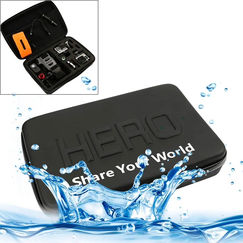 S-DLP-5262 Shockproof Waterproof Portable Travel Case for GoPro, Insta360, DJI and Other Action Cameras Accessories, Size: 32cm x 22cm x 7cm - Image 1