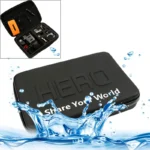 Shockproof Waterproof Portable Travel Case for GoPro, Insta360, DJI and Other Action Cameras Accessories, Size: 32cm x 22cm x 7cm - Image 2