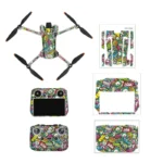 Sunnylife Drone+Remote Control Protective Sticker For DJI Mini 3 Pro RC Version(Cute Pig) - Image 2