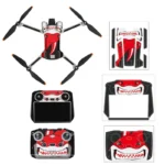 Sunnylife Drone+Remote Control Protective Sticker For DJI Mini 3 Pro RC Version(Shark Red) - Image 2