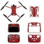 Sunnylife Drone+Remote Control Protective Sticker For DJI Mini 3 Pro RC Version(Carbon Red) - Image 2