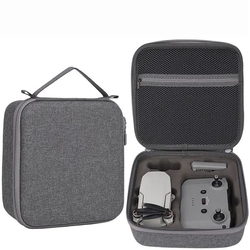 TBD0603479201A For DJI Mavic Mini 2 Dual Battery Storage Bag Handheld Protective Case(Light Grey) - Image 1