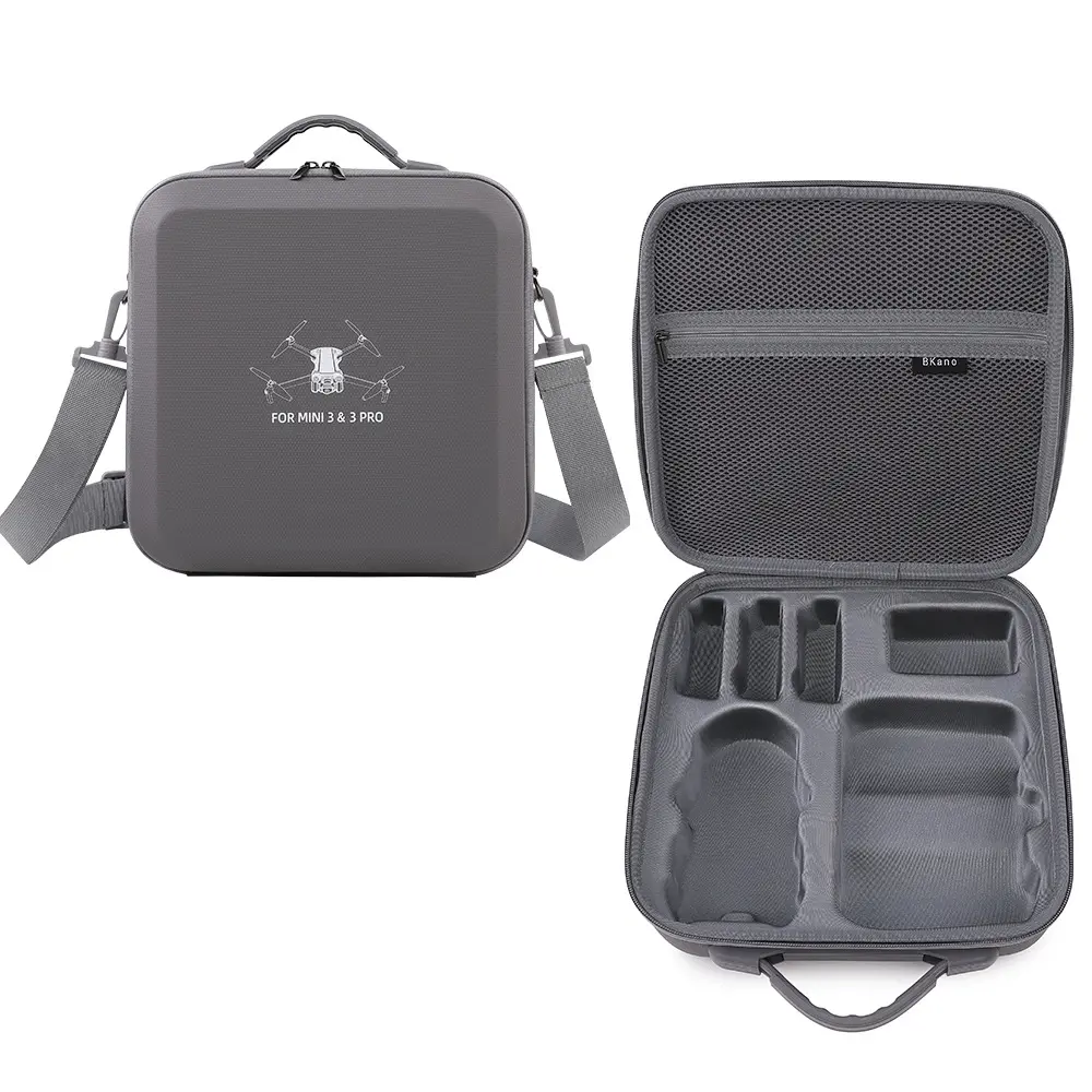 TBD0603517502 For DJI Mini 3 / Mini 3 Pro BKANO PU Storage Bag Portable Shoulder Bag Messenger Bag RC Version - Image 1