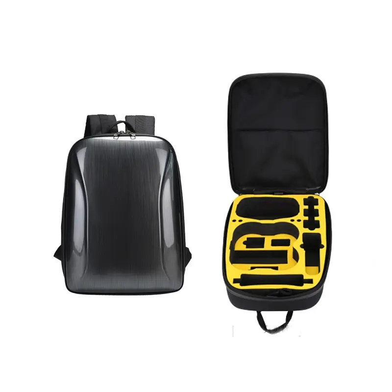 TBD0603888401B For DJI AVATA Storage Bag Hard Shell Waterproof Shoulder Bag Backpack(Yellow EVA Lining) - Image 1