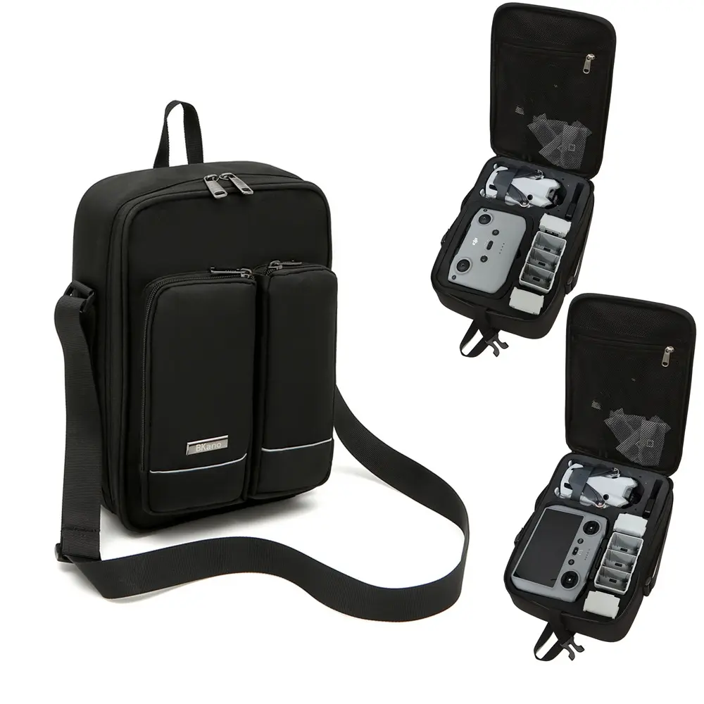 TBD0604580101A For DJI Mini 4 Pro BKANO Storage Bag Shoulder Bag Messenger Bag Suitcase(Black) - Image 1