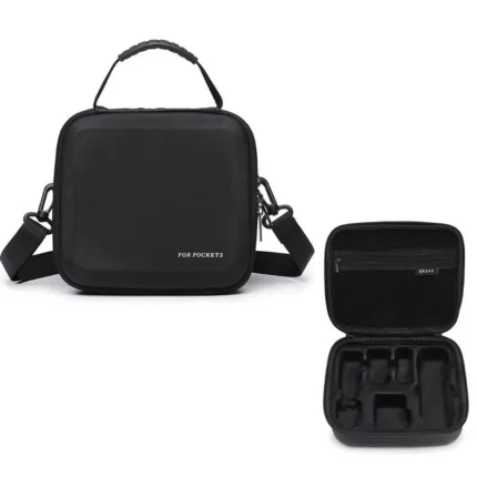 BKANO For DJI Osmo Pocket 3 Storage Bag All-in-One Kit Organizer Portable Backpack Case(Black)