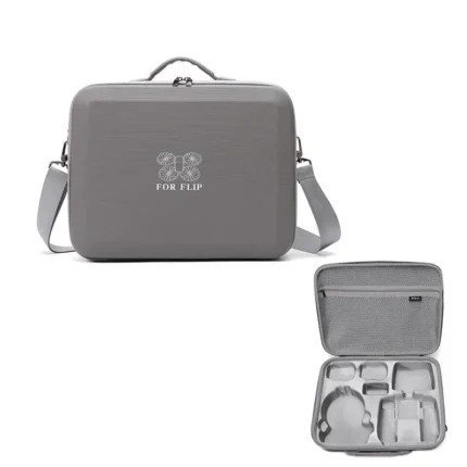 BKANO For DJI Flip Smooth Flying Tri-Power Kit Storage Bag Shock Absorbing Storage Case Backpack(For RC 2 With Screen)