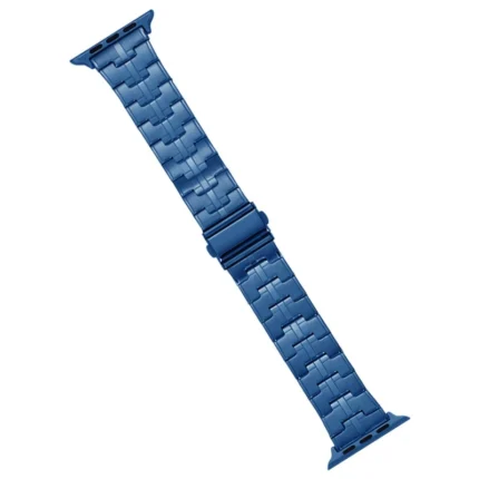 For Apple Watch SE 2022 44mm Stainless Steel Watch Band(Blue)