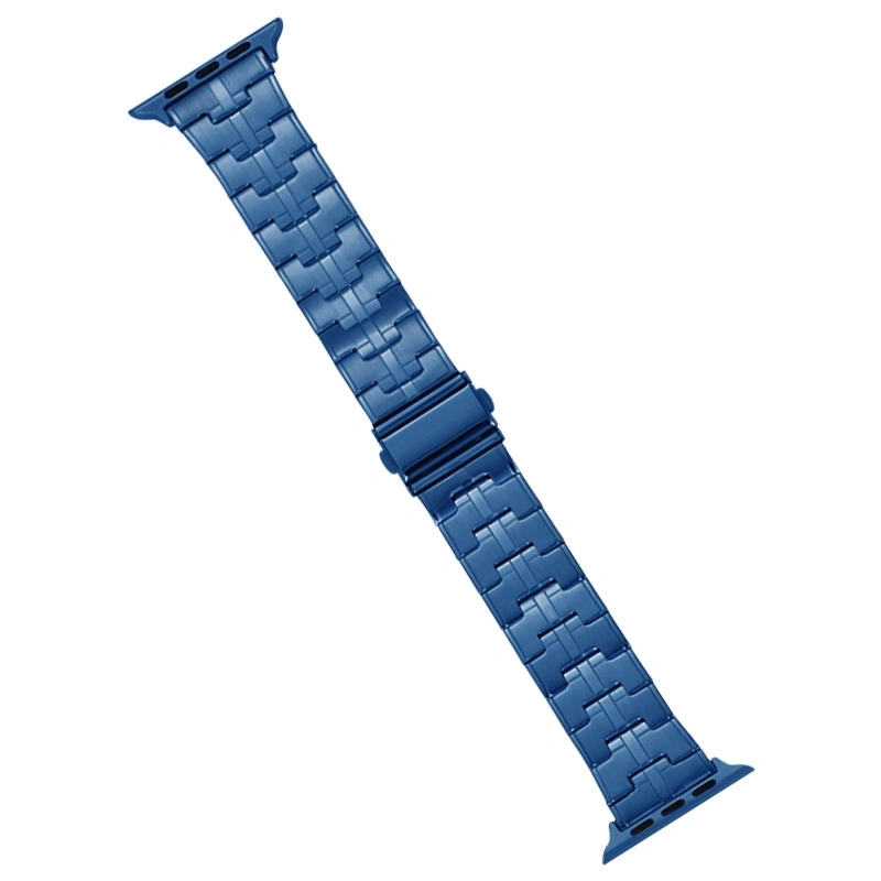 EDA006243215H For Apple Watch Series 6 40mm Stainless Steel Watch Band(Blue) - Image 1